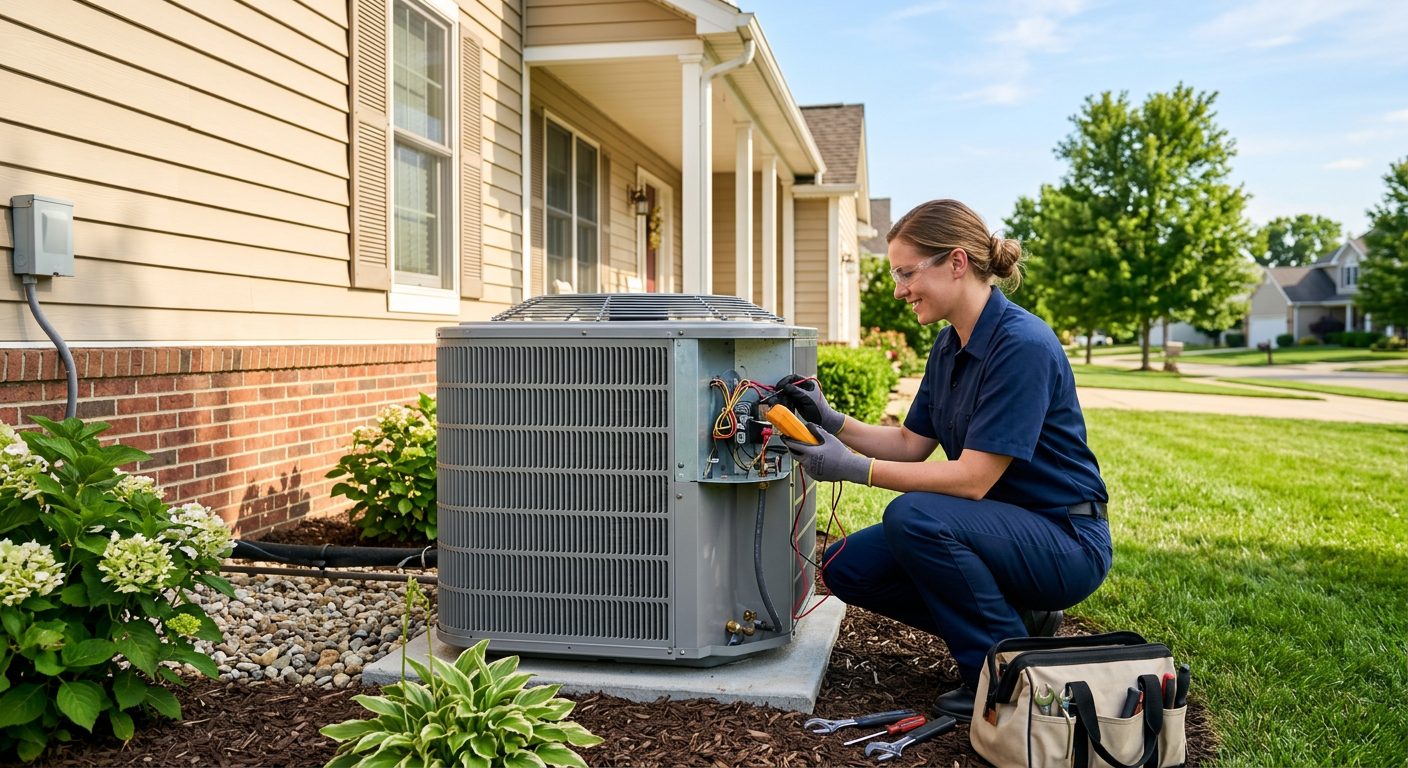 PJ's Heating and Cooling team serving Marion, Ohio